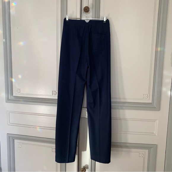 Sezane Marino Trouser in Navy Wool - Picture 9 of 10